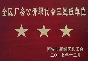 全區(qū)廠(chǎng)務(wù)公開(kāi)職代會(huì)三星級(jí)單位